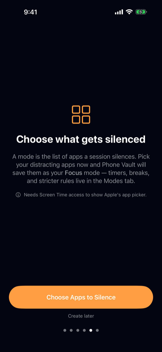 Choose what gets silenced page